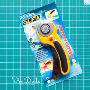 Нож OLFA с круговым лезвием, с пистолетной рукояткой, фиксатор, 45мм