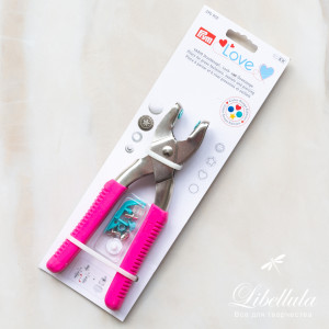 Установщик люверсов и кнопок Prym с насадками для пробивания отверстий Установщик люверсов и кнопок Prym с насадками для пробивания отверстий