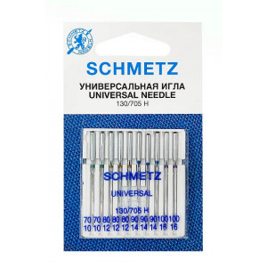 Иглы универсальные 130/705H № 70(2),80(3),90(3),100(2) Schmetz Иглы универсальные 130/705H № 70(2),80(3),90(3),100(2) Schmetz