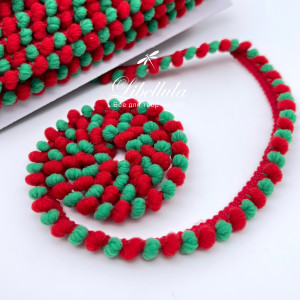 Тесьма с помпонами