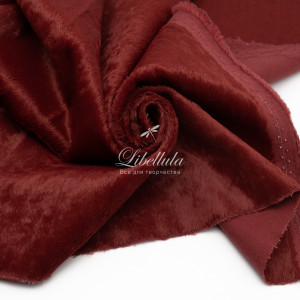 Вискоза прямая 6 мм, бордовая, 190-945 Вискоза прямая 6 мм, бордовая, 190-945