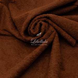 Вискоза кудрявая коричнево-рыжая, 180-09