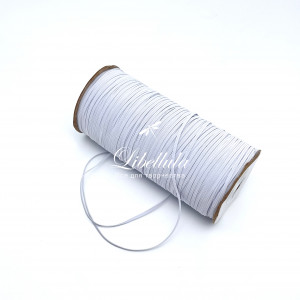 Резинка тонкая белая (2 мм)