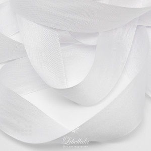 Шелковая лента 20 мм White