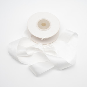 Шелковая лента 25 мм N.White Шелковая лента 25 мм N.White